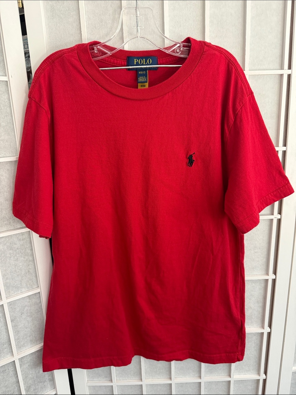 Polo by Ralph Lauren Boys Red Crewneck T-Shirt Size M (10-12)